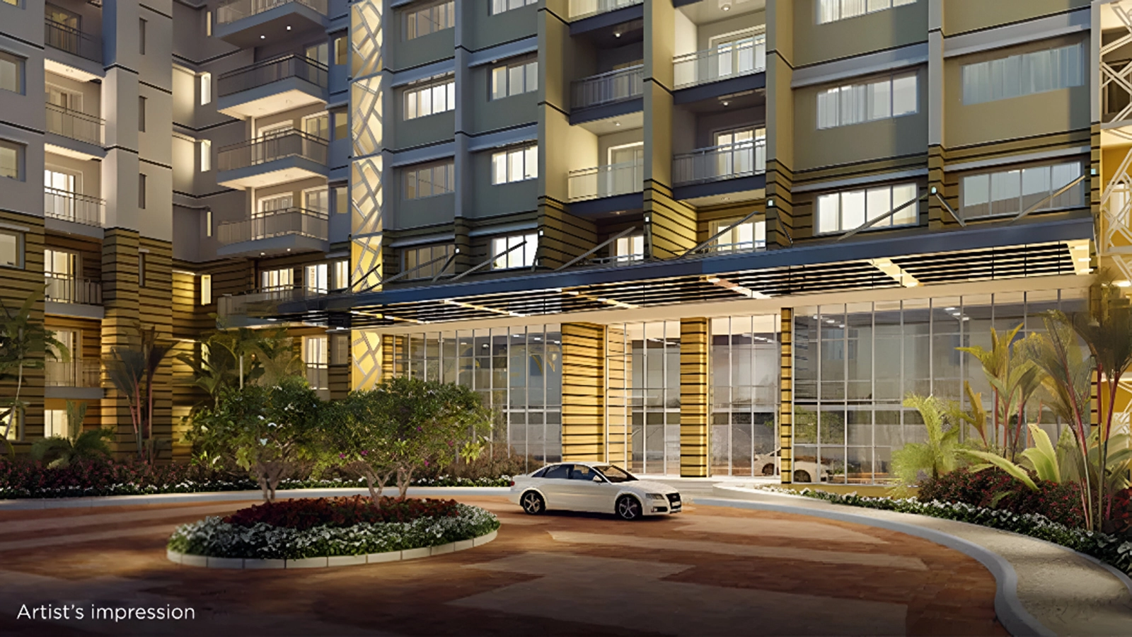 Shapoorji Pallonji Parkwest Apartments In Mysore Road Central Bangalore Driveway